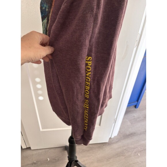 Nickelodeon SpongeBob SquarePants Scream Painting Whimsigoth Purple hoodie Men M - Picture 6 of 14